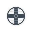 Shield Arms Sticker Aluminum