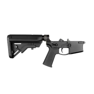 SA-4 Complete Non-Folding Lower Receiver w/Rifle Stock - 5.56/300blk - Right side SA-4 Complete Non-Folding Lower Receiver w/Rifle Stock - 5.56/300blk - Right side