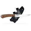 SKT - "The Nimrod" Satin Brown Burlap Micarta