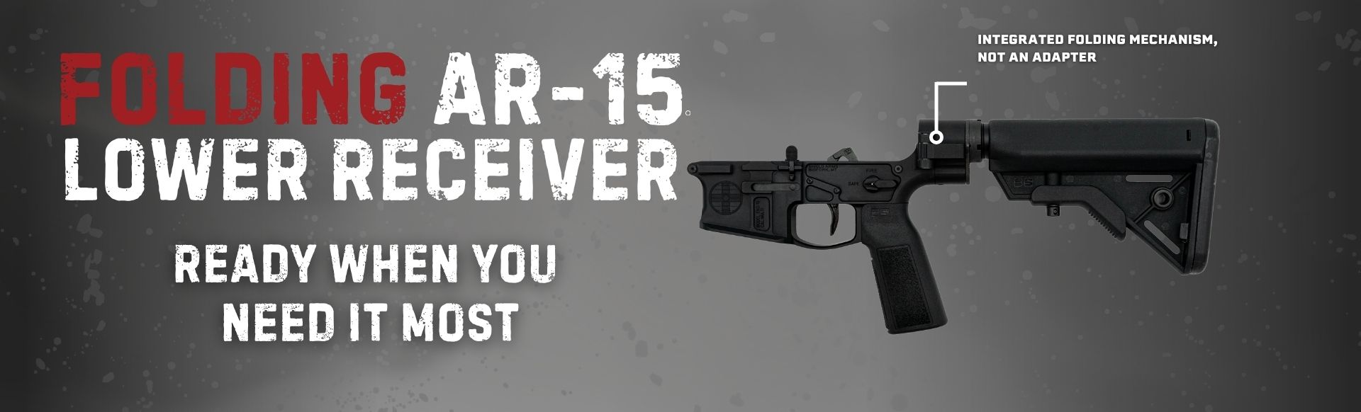 SA-15 Folding Lower Receiver — Integrated Folding Mechanism, Not An Adapter