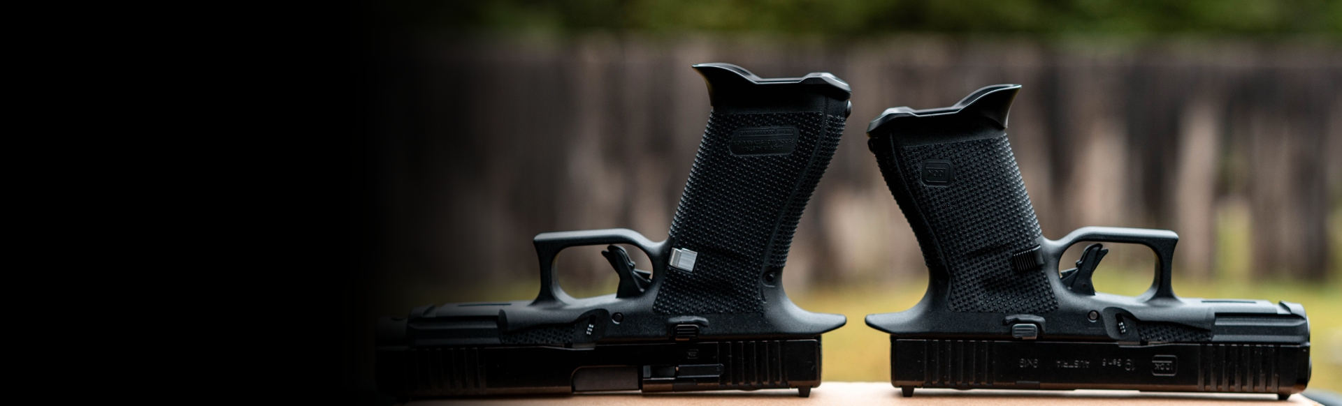 Shield Arms Carry and Premium magwells installed on Glock pistols